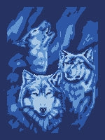 Three Wolves (twin / throw)