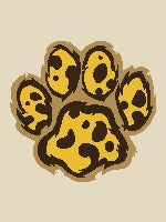 Cheetah Paw Print (twin / throw)