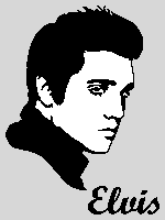 Elvis Grey Background (twin / throw)