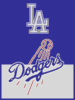 Load image into Gallery viewer, LA Dodgers Fly Ball (twin / throw)
