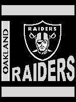 Load image into Gallery viewer, Oakland Raiders Side-Ramp (twin / throw)
