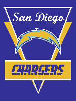 Load image into Gallery viewer, San Diego Chargers Triangle (twin / throw)
