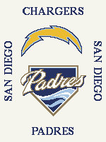 San Diego Teams (twin / throw)